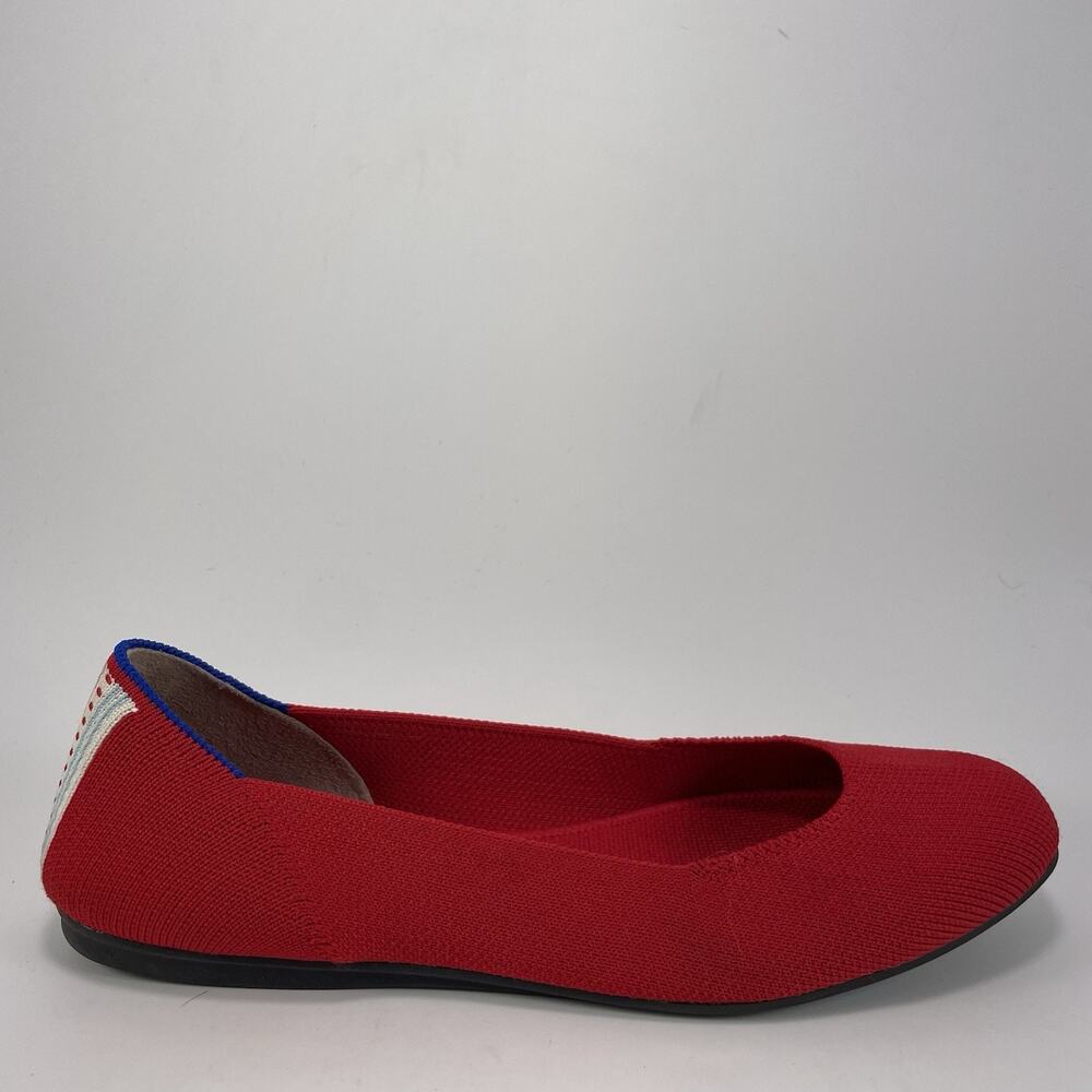 Rothy’s The Flats Round Toe Ballet Flat Shoes Women's Size 6.5 Scooter Red